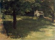 Max Liebermann, Garden Bench beneath the Chesnut Treses in t he Wannsee Garden